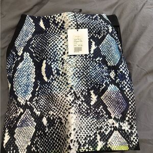 Diane Von Furstenberg Black and White Mini Pencil Skirt